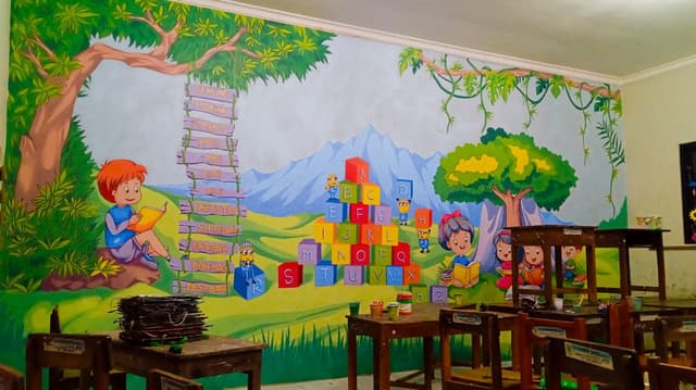 Lukisan Mural Artistik 1